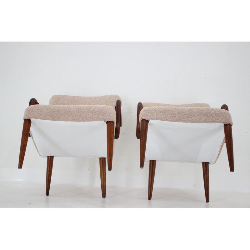 Pair of vintage loop armchairs, Denmark 1960