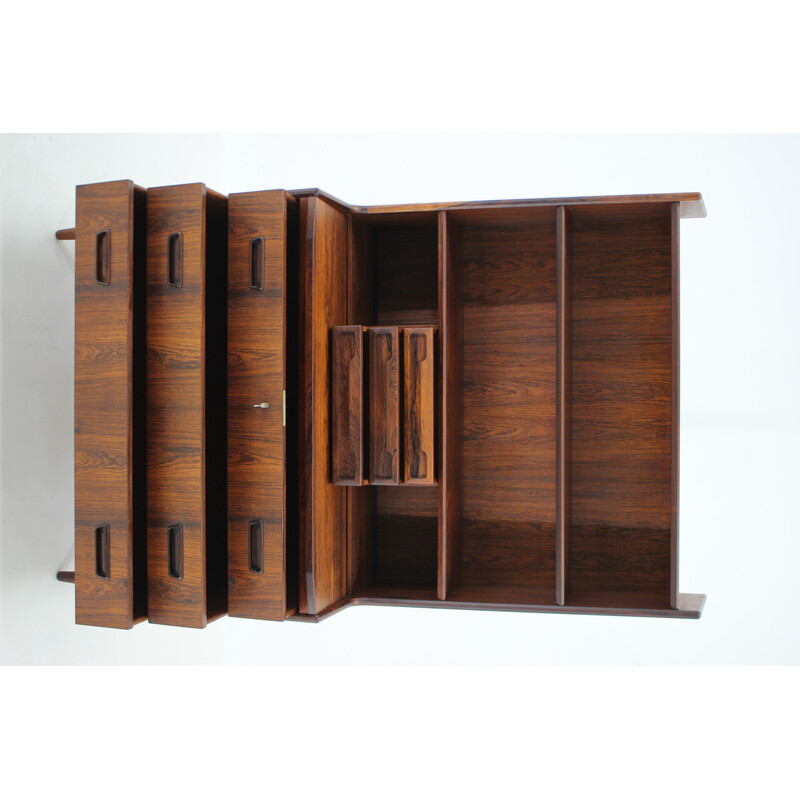 Vintage rosewood storage unit for Brdr Larsen, Denmark 1960