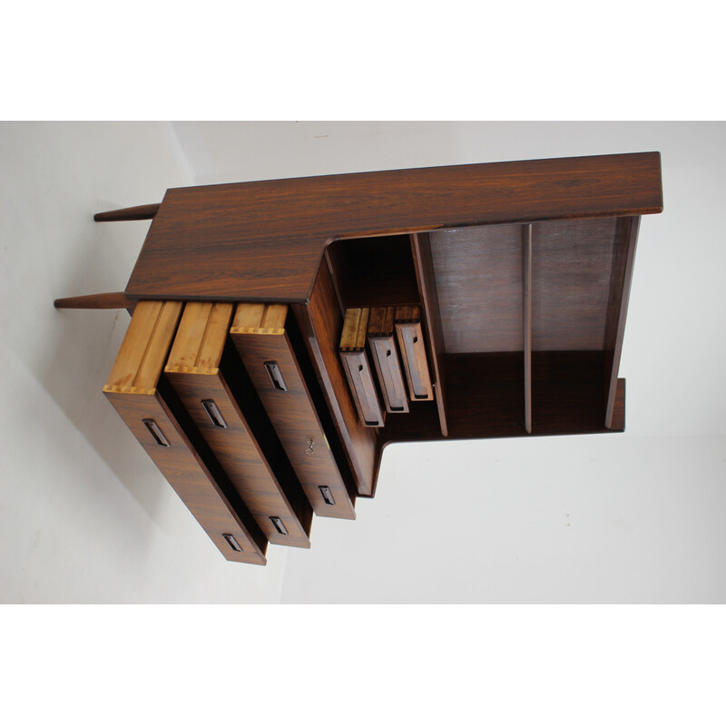 Vintage rosewood storage unit for Brdr Larsen, Denmark 1960