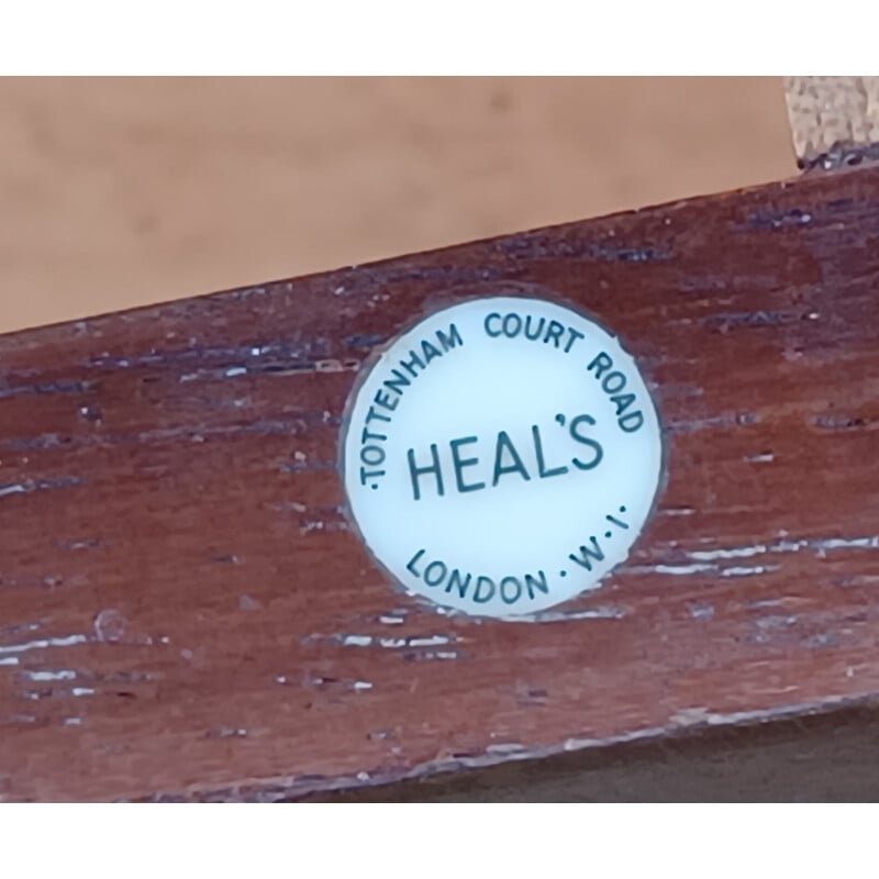 Mobile contenitore in legno di noce vintage per Heal's, Londra