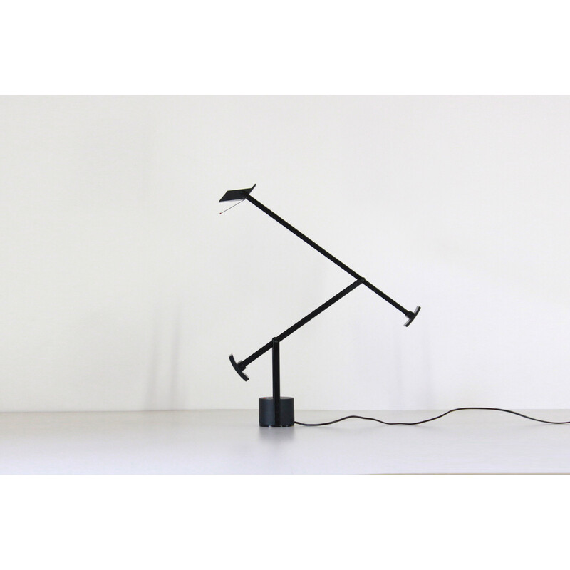 Vintage black flexible Tizio table lamp by Richard Sapper for Artemide, Italy 1970