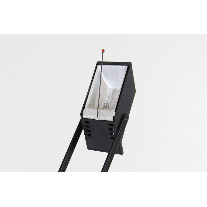 Lampe de table vintage Tizio flexible noire par Richard Sapper pour Artemide, Italie 1970