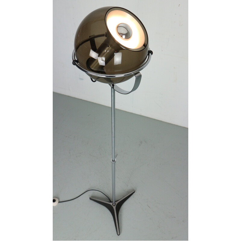 Lampadaire vintage "Globe 2000" en verre par F. Ligtelijn pour Raak, Pays-Bas, 1960