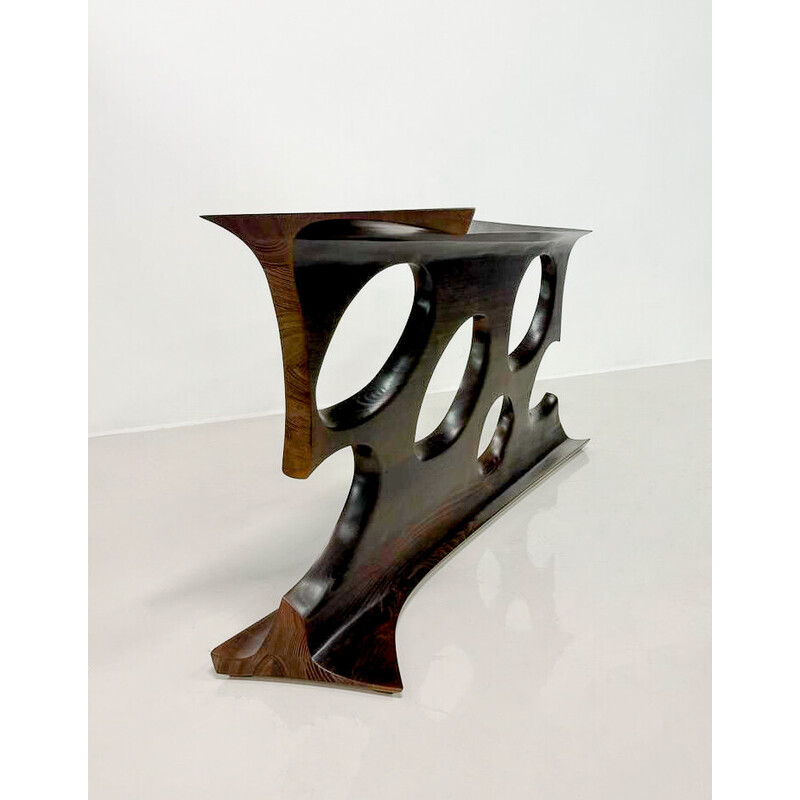 Vintage ash console table, Hungary