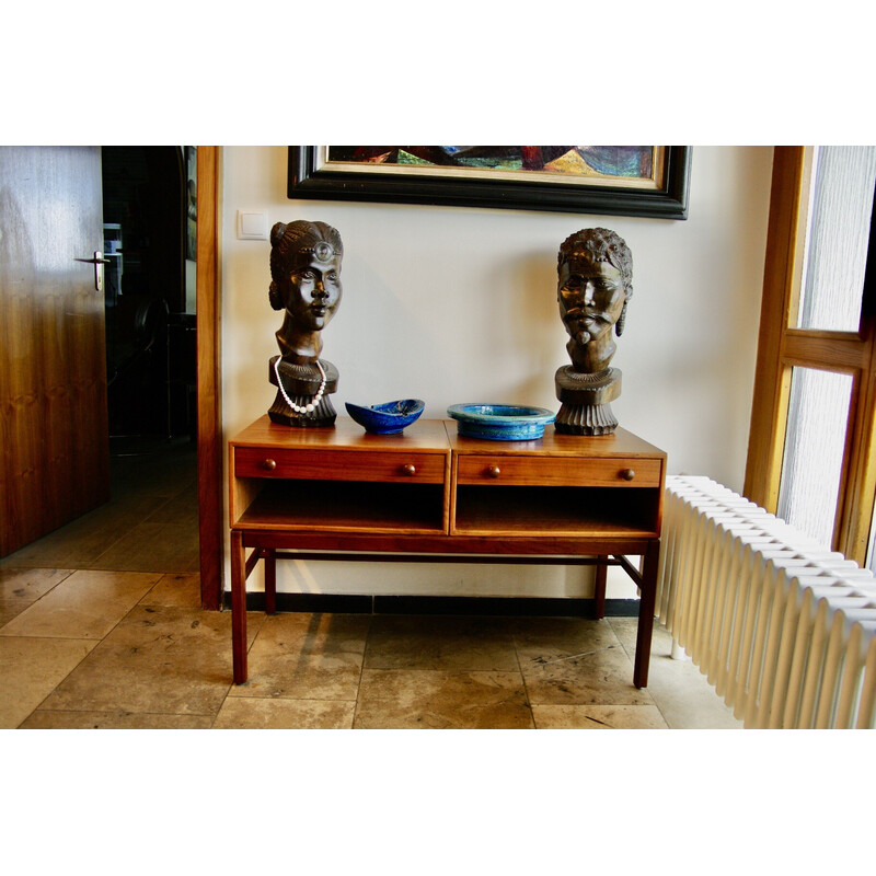 Vintage teak side cabinet by Sveb Engstrom and Gunnar Myrstrand, Denmark 1960