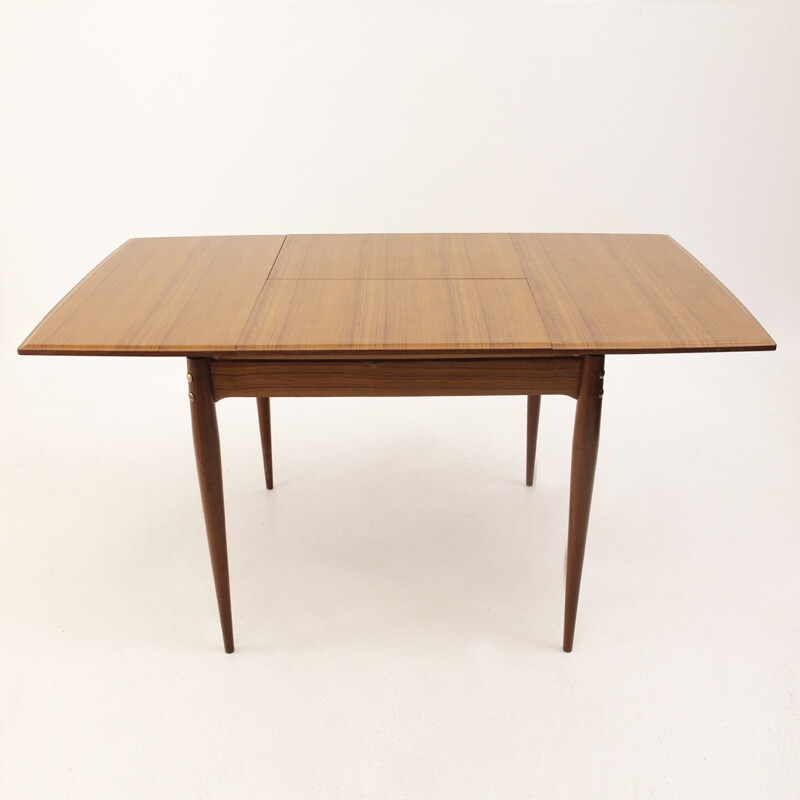 Table de salle à manger carrée italienne extensible - 1950