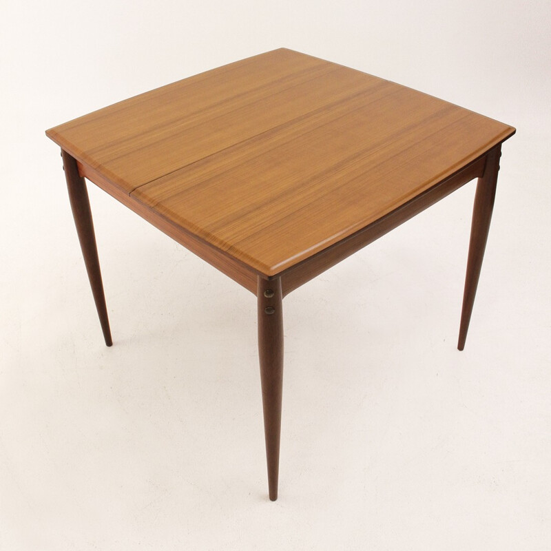 Square Extendable Italian Dining Table - 1950s