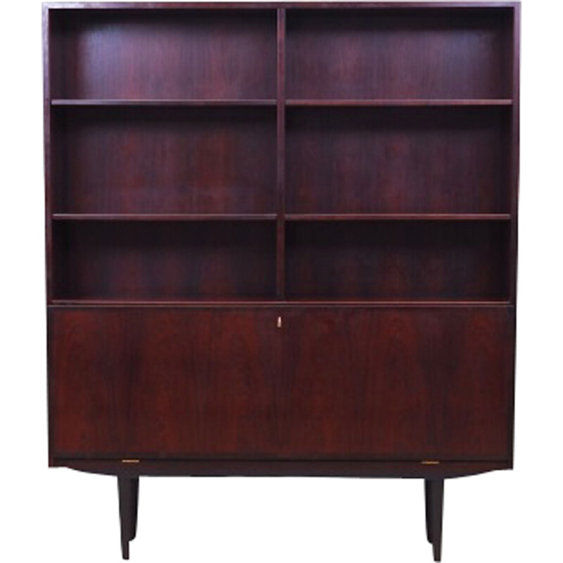 Vintage bookcase in rosewood veneer and wood by Omann Jun, Denmark 1970