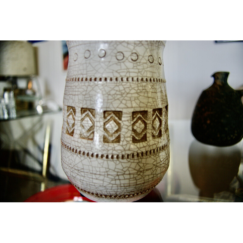 Jarrón de cerámica vintage de Jean Besnard, Francia 1950