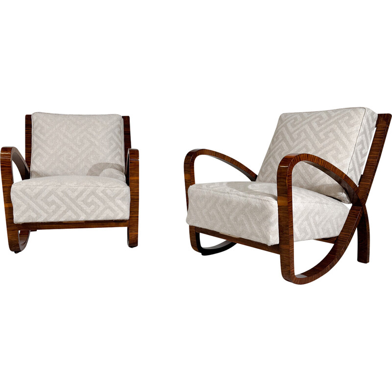 Pair of vintage Art Deco armchairs