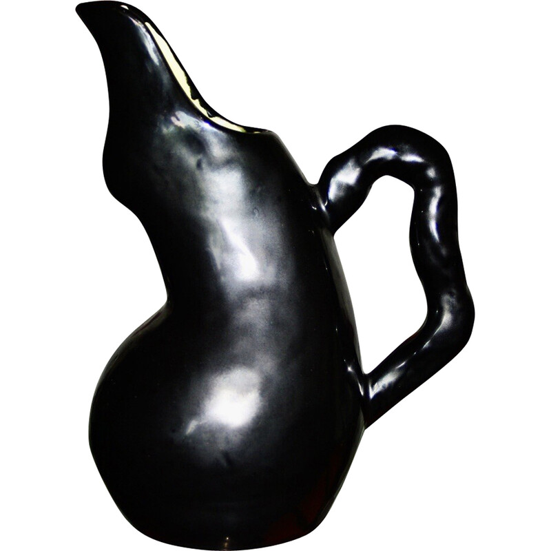 Vintage ceramic pitcher by Raymond Camart, 1950