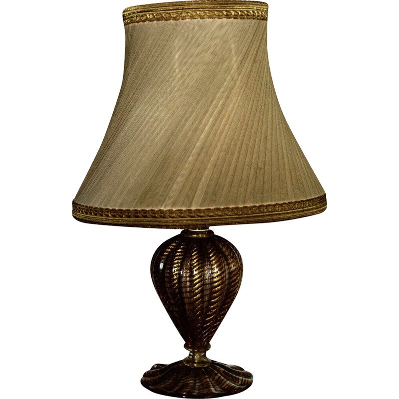 Lampe de table vintage pour Barovier et Toso, Italie 1960
