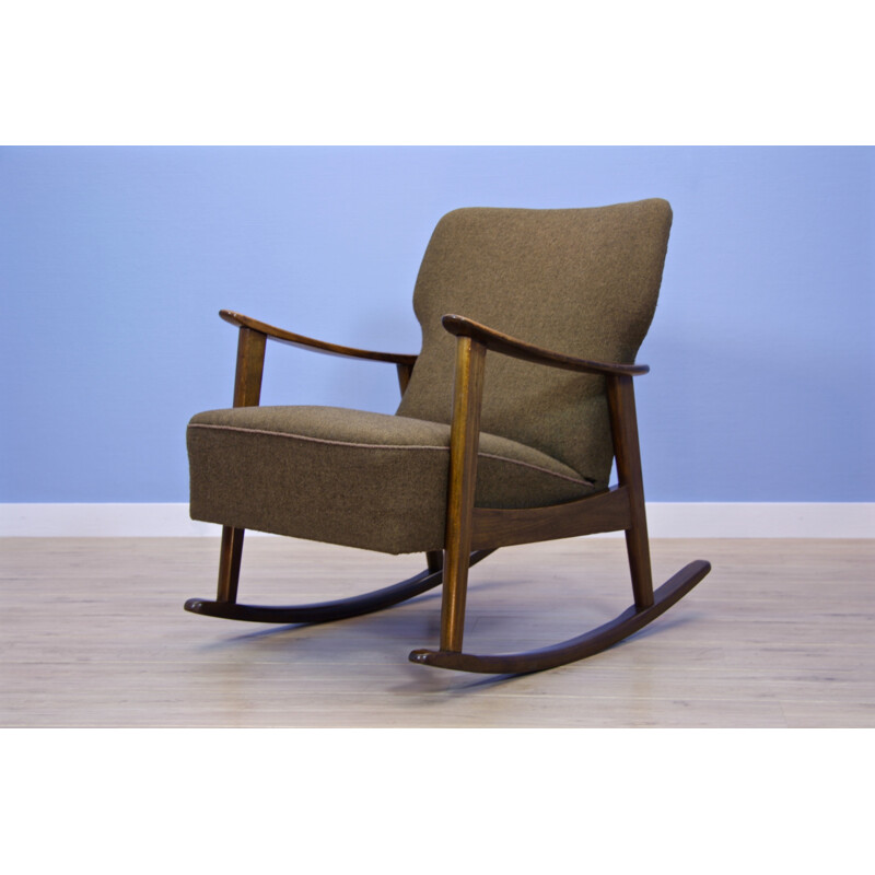 Fauteuil vintage à bascule danois - 1960