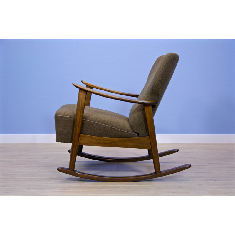 Fauteuil vintage à bascule danois - 1960