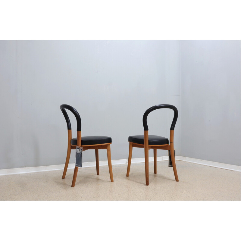 Paire de chaises vintage "501 Göteborg" par Gunnar Asplund pour Cassina, 1983