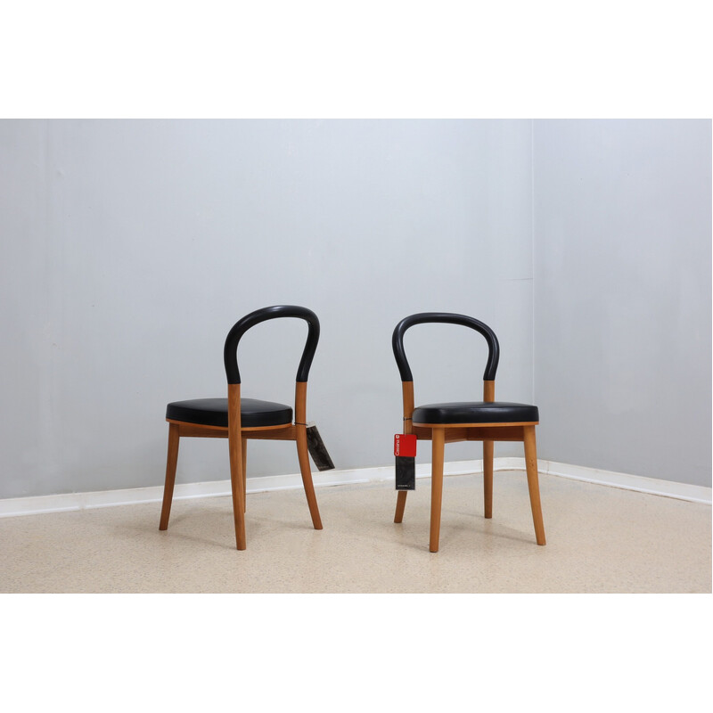 Paire de chaises vintage "501 Göteborg" par Gunnar Asplund pour Cassina, 1983