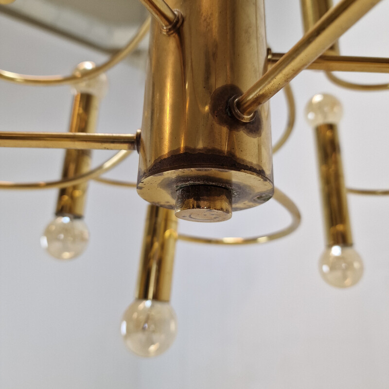 Vintage chandelier by Gaetano Sciolari, Italy 1970