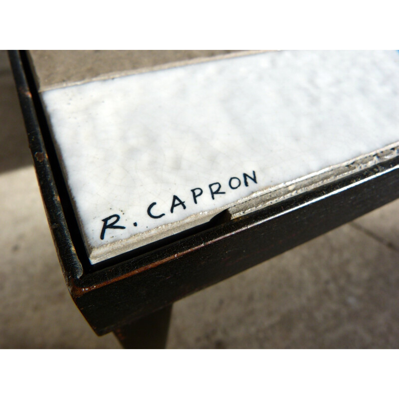 Table basse Navette, Roger CAPRON - années 50