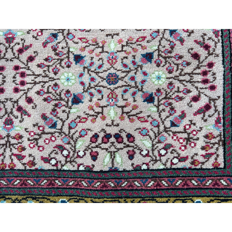 Vintage hand-woven wool rug