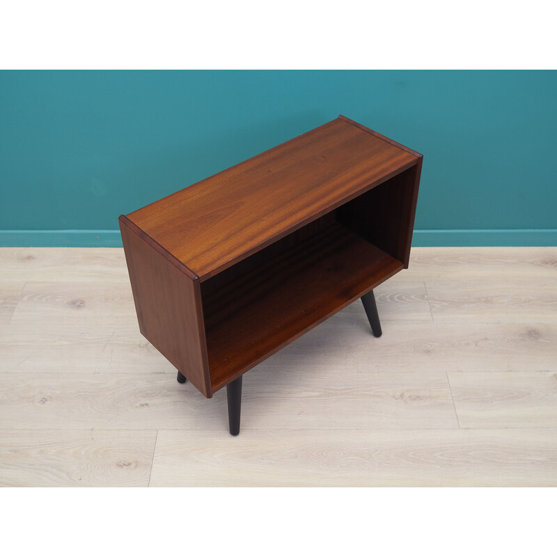 Vintage mahogany veneered bookcase,Denmark 1960