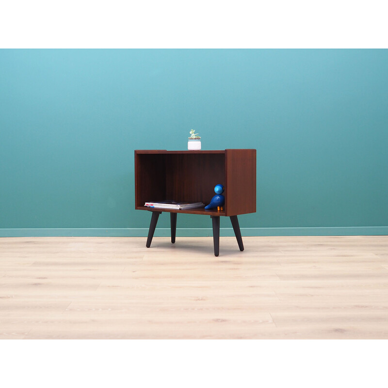 Vintage mahogany veneered bookcase,Denmark 1960