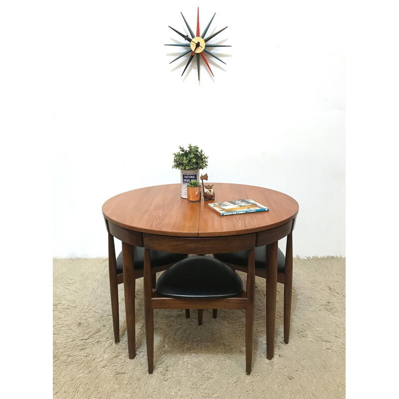 Danish mid-century dinning set by Hans Olsen for Frem Røjle