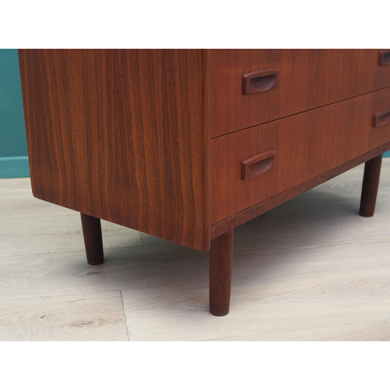 Vintage teak and solid wood chest of drawers, Denmark 1970