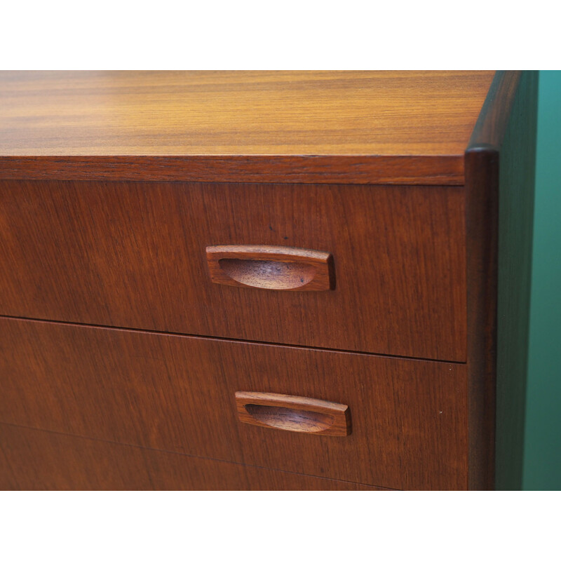 Vintage teak and solid wood chest of drawers, Denmark 1970