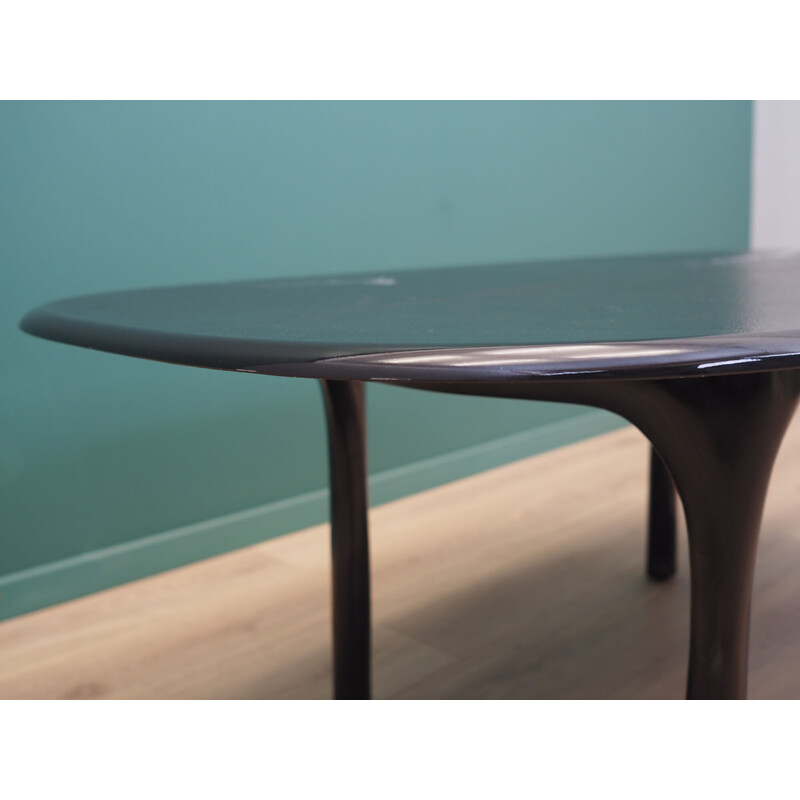 Vintage coffee table in black conglomerate, Denmark 1970