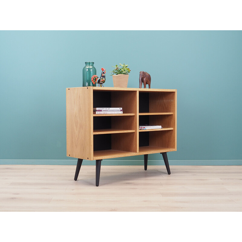 Vintage ash veneer bookcase, Denmark 1970