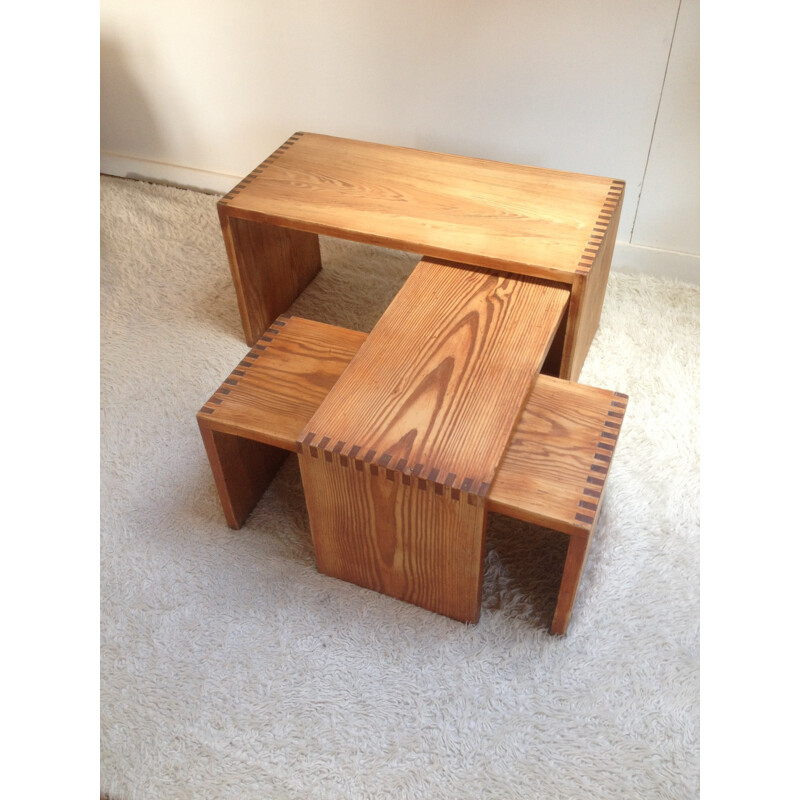 Set of 3 nesting tables by Ate van Apeldoorn - 1960s