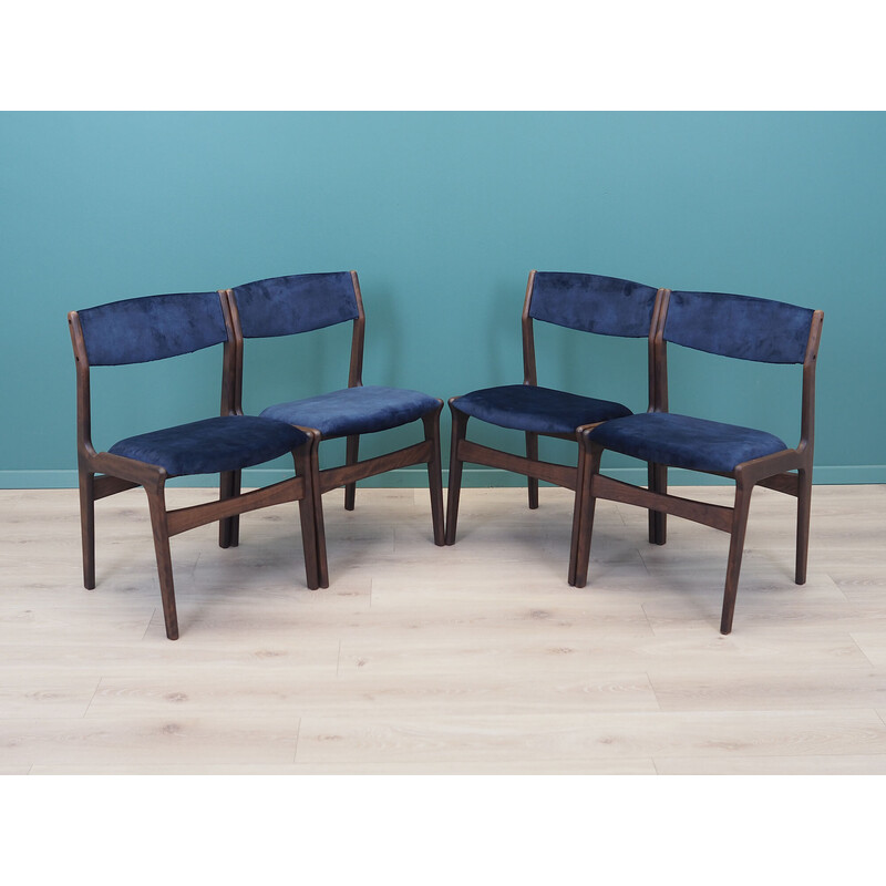 Set of 4 vintage oak chairs for Nova, Denmark 1970