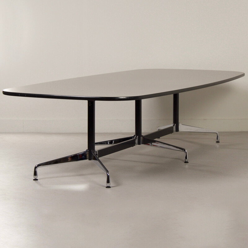 Table de salle à re pas vintage en métal chromé par Charles et Ray Eames pour Vitra, 1990