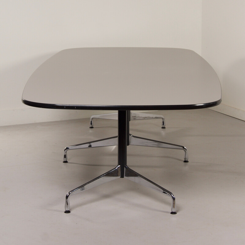 Chrome-plated metal pas vintage dining table by Charles and Ray Eames for Vitra, 1990