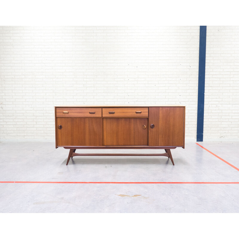 Vintage teak sideboard by Louis van Teeffelen for Wébé - 1950s