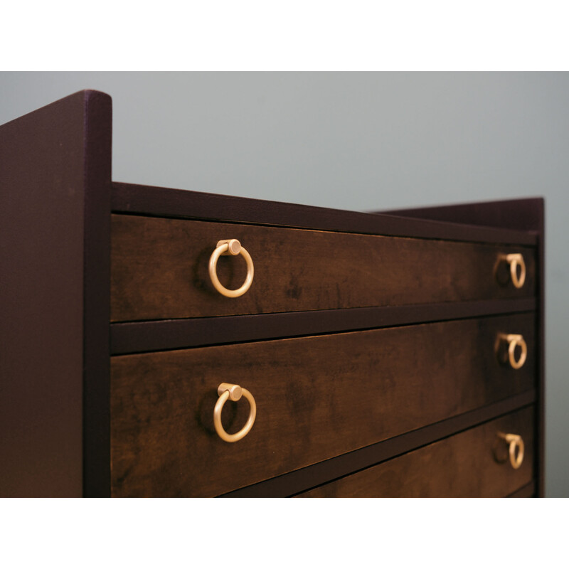 Vintage walnut chest of drawers, Denmark 1970