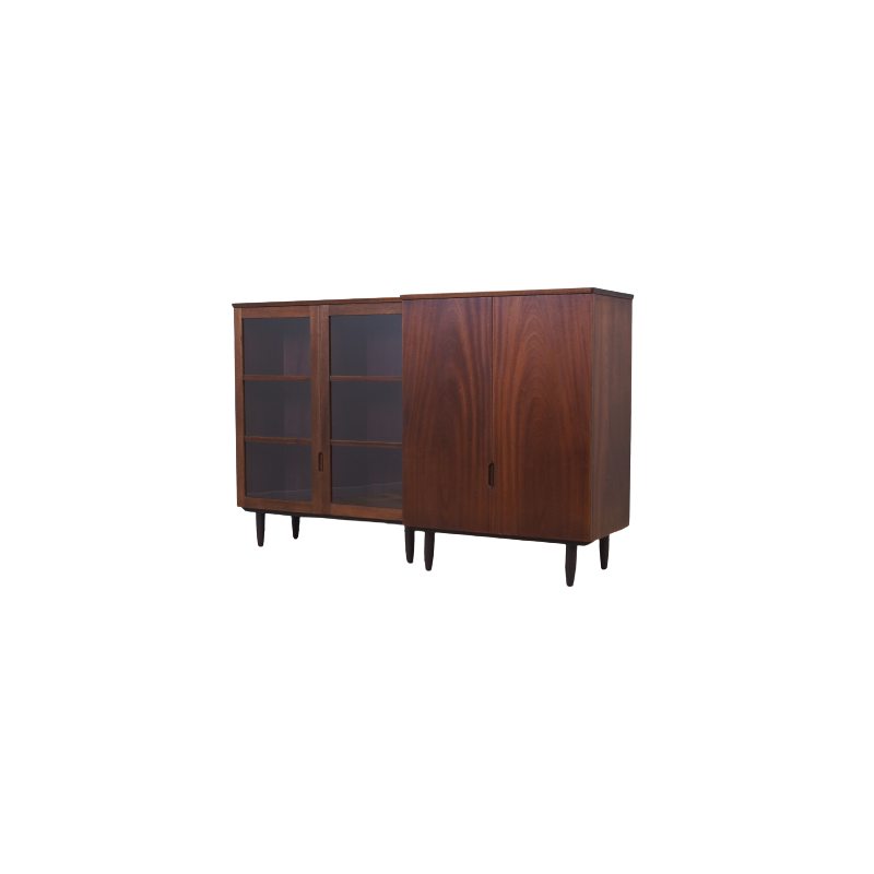 Vintage mahogany highboard by Svend Langkilde, Denmark 1970