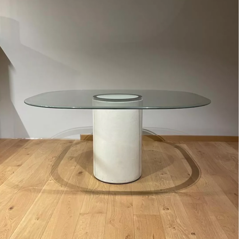 Table à repas vintage par Tobia Scarpa pour B et B Italia, Italie 1973