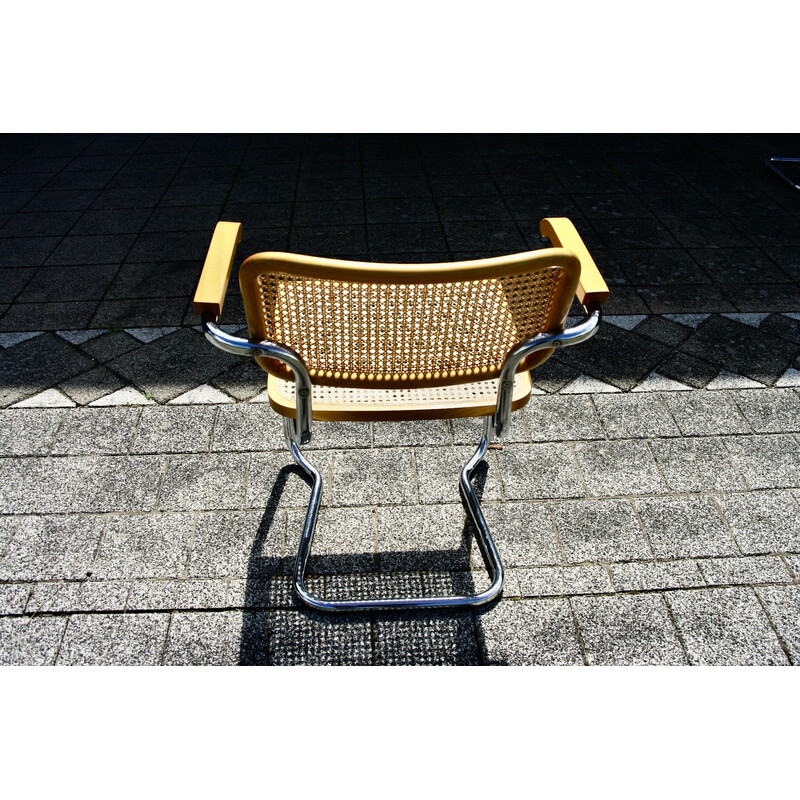 Vintage beechwood armchair by Marcel Breuer, 1970