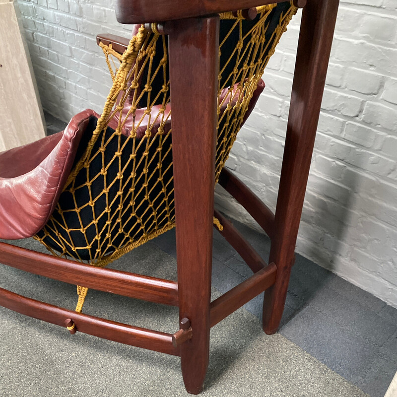 Vintage rosewood lounge chair by Jean Gillon for Cidam furniture company, Brazil 1968