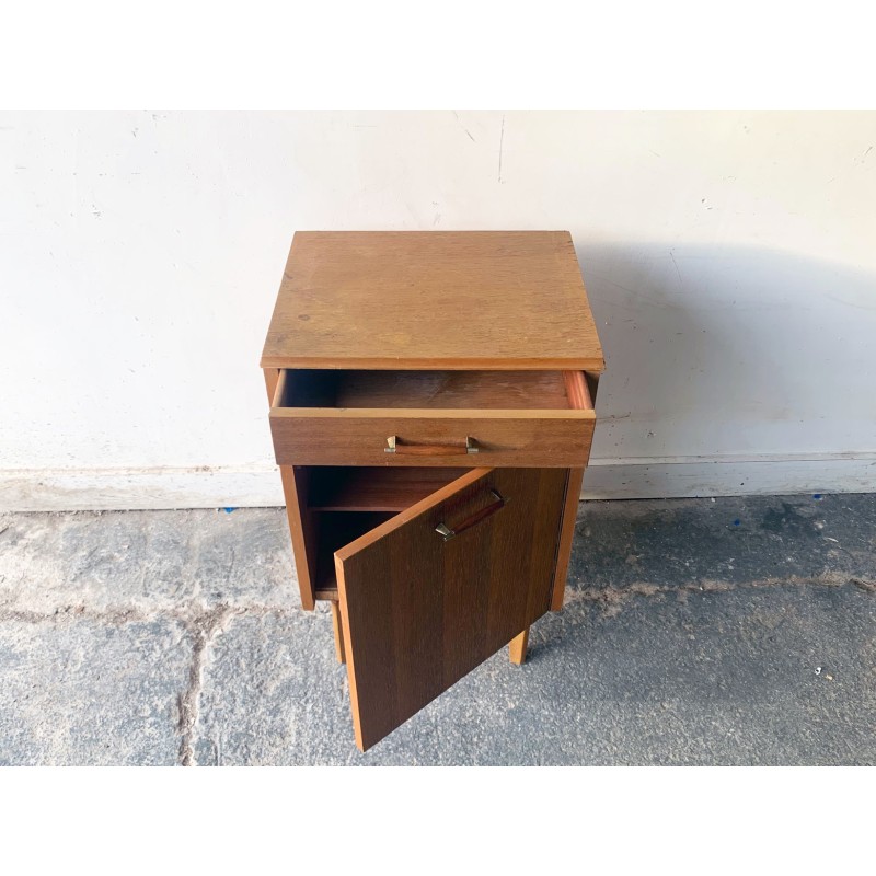 Vintage teak bedside table, Belgium 1960