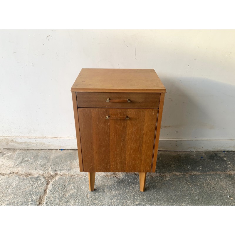 Vintage teak bedside table, Belgium 1960