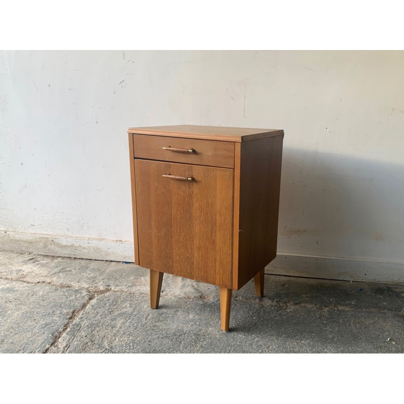 Vintage teak bedside table, Belgium 1960