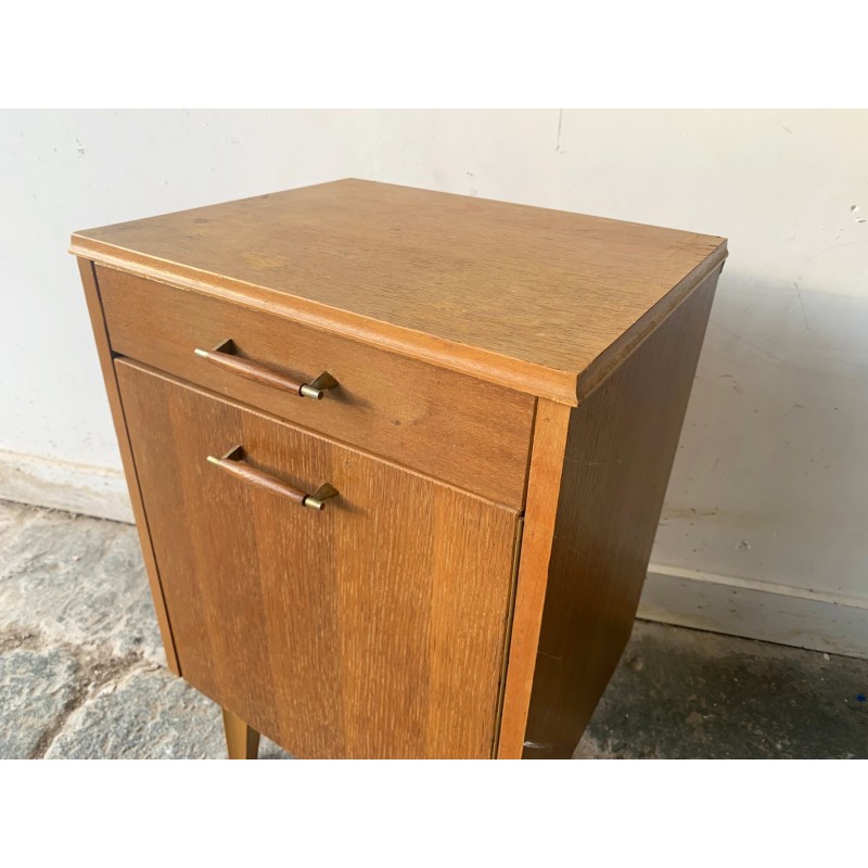 Vintage teak bedside table, Belgium 1960