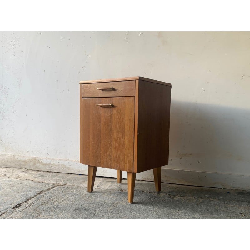 Vintage teak bedside table, Belgium 1960