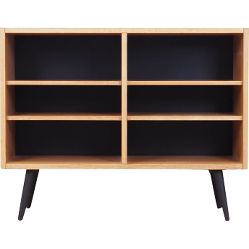 Vintage ash veneer bookcase, Denmark 1970