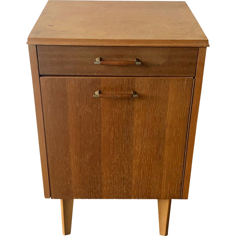 Vintage teak bedside table, Belgium 1960