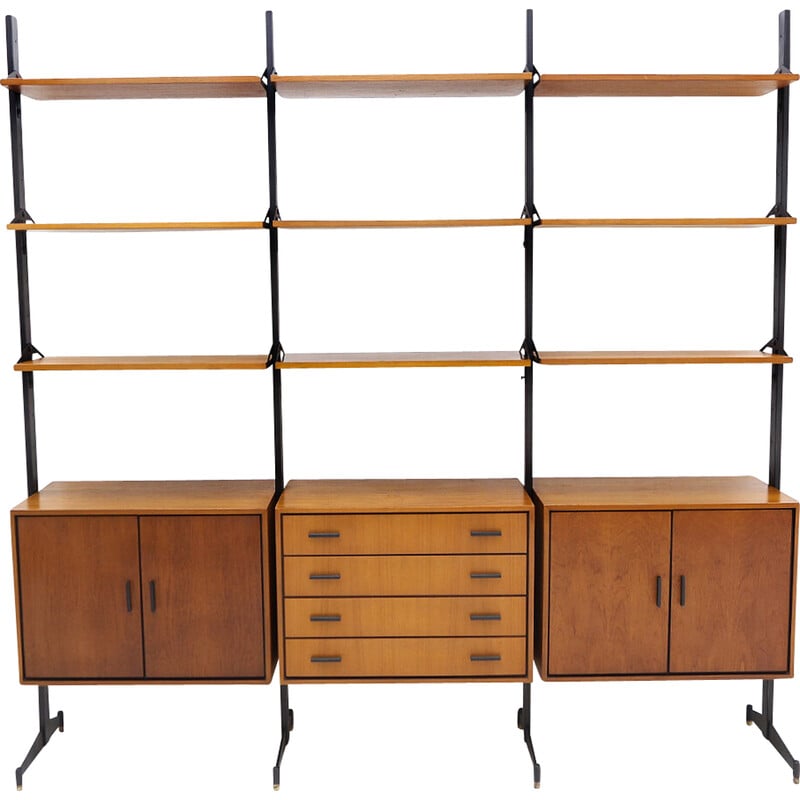 Vintage teak wall cabinet by Franco Fraschini for Saima, Italy 1960