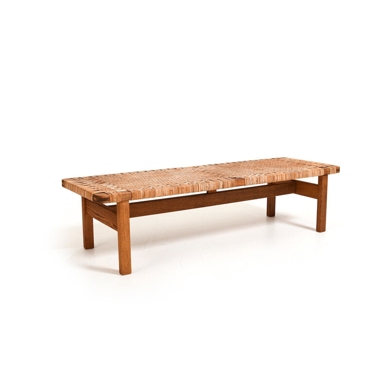 Vintage solid oak bench by Børge Mogensen for Fredericia Stolefabrik, Denmark 1950