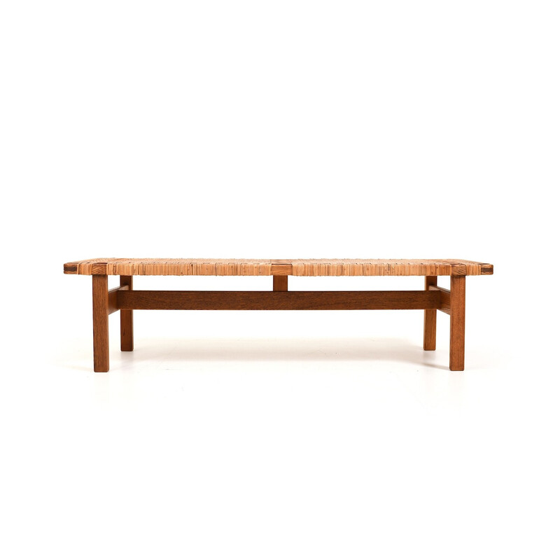 Vintage solid oak bench by Børge Mogensen for Fredericia Stolefabrik, Denmark 1950